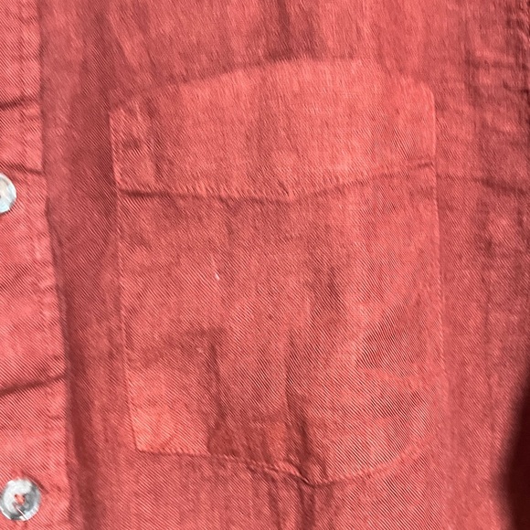 Todd Snyder Rust Red Linen Shirt – Size M - Picture 2 of 9